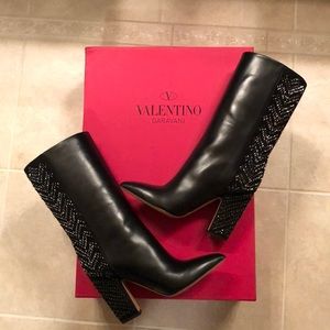 Valentino fancy leather boots